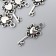Decor for creativity Metal "Key with heart" silver 2.6x1.2 cm