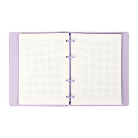 Note book A5+ 120l Escalada, soft region, leather claim, kr bl 70 g/m2, lilac-6