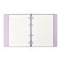 Note book A5+ 120l Escalada, soft region, leather claim, kr bl 70 g/m2, lilac
