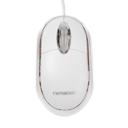 GM-100W garrison, wired, optical, 1000 dpi, USB, white-2