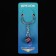 Cartage keychain, cube, metal, mother -of -pearl