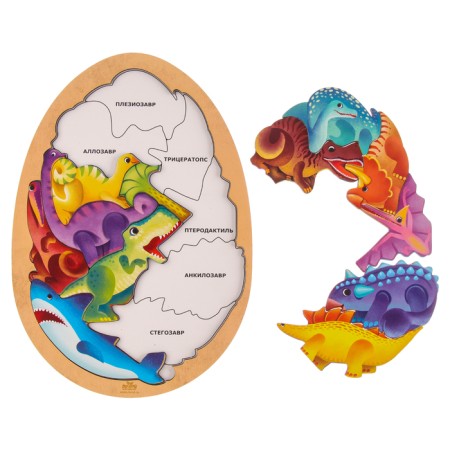 Puzzle "World of Dinosaurs"-3
