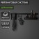 Railing system for the kitchen for 8 objects of the share, 60.5 cm, black color