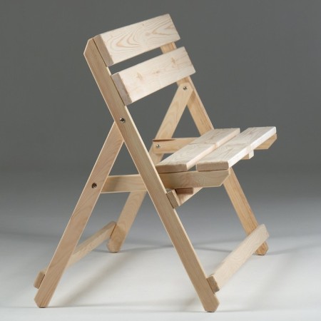 The bench is folding