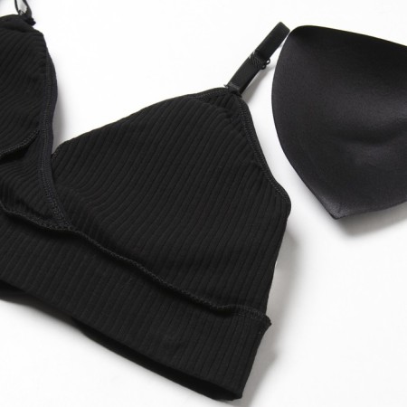 Female set (top, panties) Black color, size 46-48-7