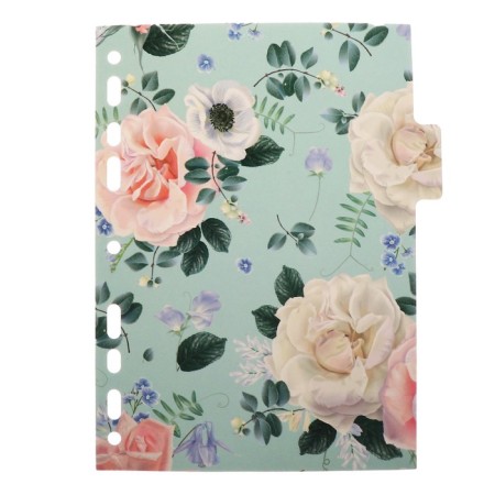 Separator of sheets A5 (210 x 165 mm) color, 5 sheets, "Devente. Bloom Garden" laminated coated cardboard 210 grams, with a pattern, individual packaging-3