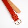 Children's belt, width 3 cm, screw, buckle metal, redhead red