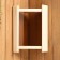 Lampshade wooden corner, dark glass