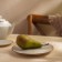 Dining porcelain SL Home "Wave in Stone", D = 20.5 cm, white color
