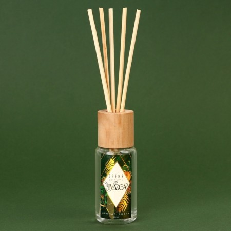 Candles in a glass with aromadiffusor New Year's “Magic New Year”, set, candles 2 pcs., Aromadiffusor 1 pc., Aroma pine-8