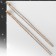Clips "ice" classic 2 rows, white color in gold