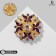 Brooch "Butterflies" Quartet, color rainbow purple in matte gold