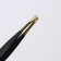 Pinzet begged, narrow, 8.5 cm, black/golden color