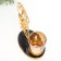Summary metal, glass for 1 candle "Bird on a tree" D-5 cm, gold 8x15x17.5 cm