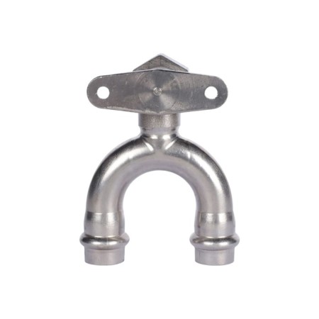 Wall-wall square Rommer RSS-0012-001512, VPR-BR, D = 15 mm x 1/2 ", Passing, with fortifications, press-2