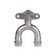 Wall-wall square Rommer RSS-0012-001512, VPR-BR, D = 15 mm x 1/2 ", Passing, with fortifications, press