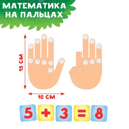 Interactive laptop game "Mathematics on the fingers", 3+-8