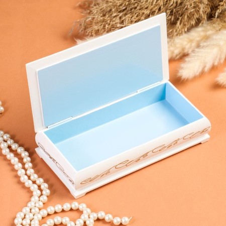 Casket - a bill "1000 rubles", white, 8.5 × 17 cm, lacquer miniature-1