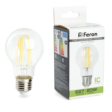 LED LED Feron, E27, 20 W, 175-265 V, white light
