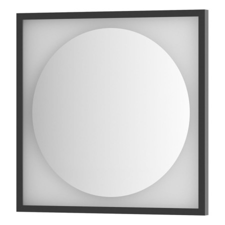 Mirror in a baguette frame with LED backlighting 12 W, 60x60 cm, without a switch, neutral white light, h.