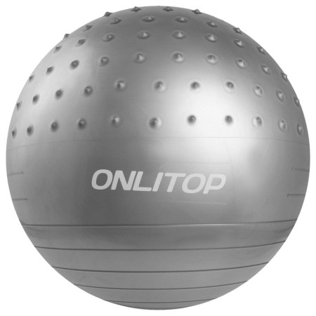 Fitball ONLYTOP D = 65 cm, 1000 g, semi -massage, MIX color-14
