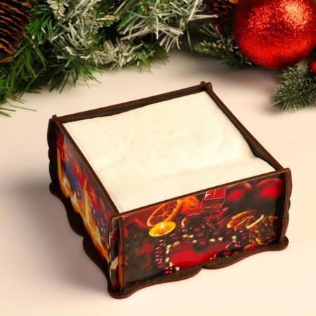 Napkin. Square gifts, 14x14x7.3 cm-1