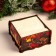 Napkin. Square gifts, 14x14x7.3 cm