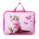 Folder with handles Textile A4, 350 x 270 x 100 mm, calligrata top "Cute cat"