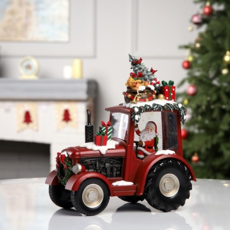 Figure LED "Festive Tractor", 25x13x21 cm, music, aah3, USB, glow warm white-2