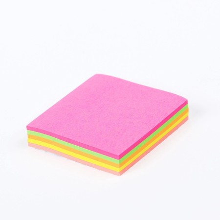 Block with a sticky edge Calligrata, 51 x 51 mm, 100 sheets, 5 colors, mix-3