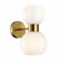 Wall lamp EVOLUCE. Sle1138-301-02. Thonet. 2x60 watts, e27, 15x29 cm, brass color