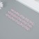 Stick plastic rhinestones "Wave with flowers" MIX 19x8 cm