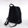 City backpack, textura made of artificial leather with zipper, outer pocket, blue color