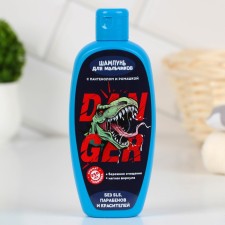 Шампунь для волос для мальчиков с пантенолом и ромашкой DANGER, 250 мл, аромат газировки, ЧИСТОЕ СЧАСТЬЕ