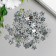 Decor for creativity Plastic 1 Puncture "Rhinestones Flower. Silver" set of 150 pcs 1.2x1.2 cm