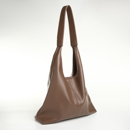 Women's bag on the magnet Textura, medium size, cosmetic bag, brown color-2