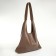 Women's bag on the magnet Textura, medium size, cosmetic bag, brown color