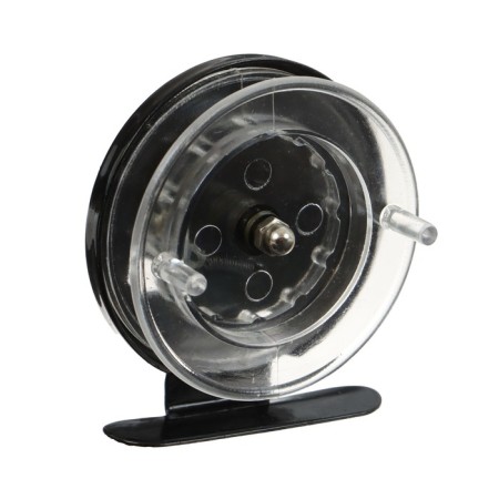 Inertial coil, metal plastic, diameter 6.5 cm, black-transparent color, 701-4