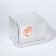 Organizer for storage, with handles, 1 section, 16.5 × 15 × 13 cm, the color is transparent