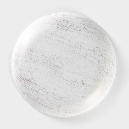 Fruit dish of Dolyana "Undine", 19.5 × 3 cm, gold color with white-3