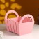 Kashpo wooden 25 × 16 × 17 cm "Maria", side pens, MDF, pink coral