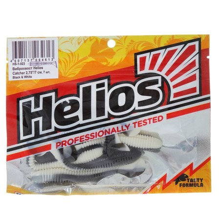 Vibro -tail Helios Catcher Black & White, 7 cm, 7 pcs. (HS-1-023)-1