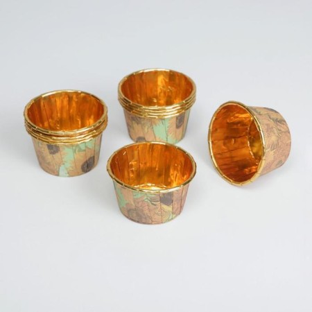 Form for baking cupcakes and cupcakes, confectionery packaging, Sunflowers, 7 x 4 x 5 cm