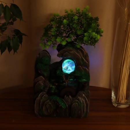 Fountain "Stone Place under the tree" 29x16 cm (with backlight)-2
