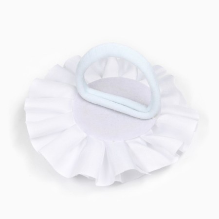 Outlet. Bant for hair on elastic band, white, 11 cm, princesses-4