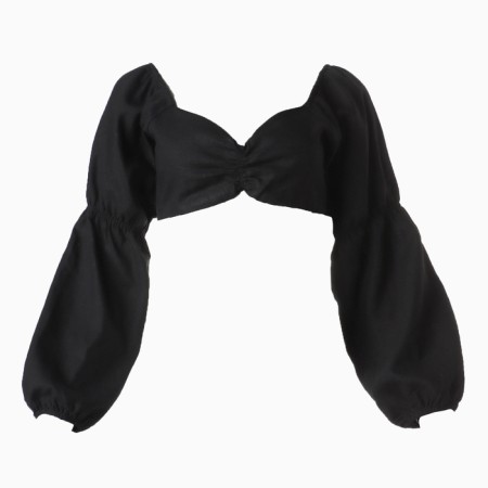 Croup-top with long sleeves MIST, col. Black, rr s-5