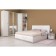 Tumbling bedside amli 13.78, 410x350x433, silk stone/concrete chicago beige