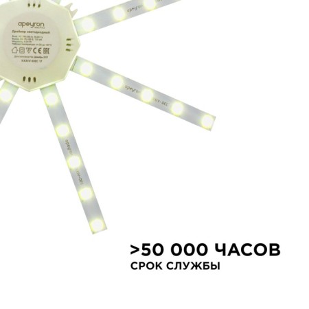 LED 220V module 16W SMD5730 IP30 1200LM 3000K Ø22cm-5