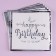 Paper napkins "Happy birthday", 33 × 33 cm, set 12 pieces, silver color