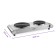 Electric tile KitFort KT-152, 2500 W, 2 burners, silver